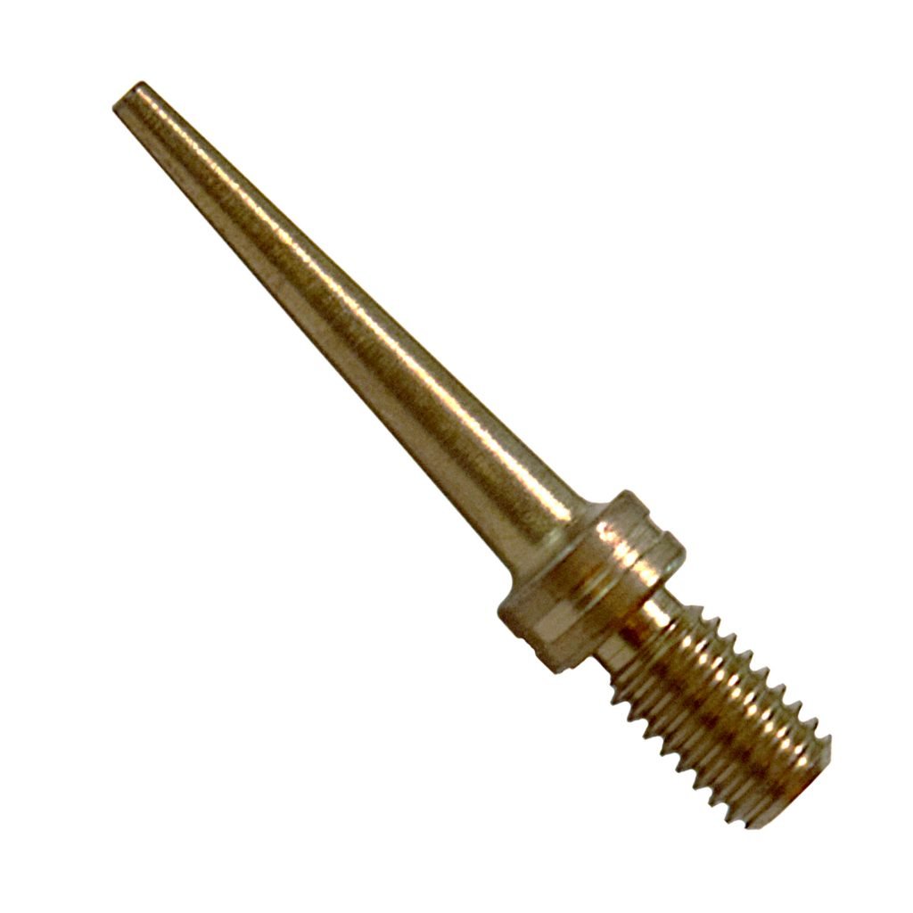 Metal tool pin designed to install Ritchey buttons in Ritchey two-piece tags.
