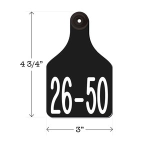 Never Fades™ Large Pre-Numbered Cattle Ear Tags