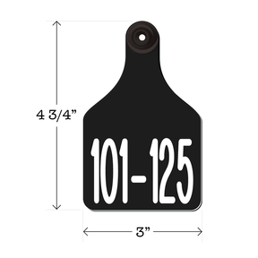 Never Fades™ Large Pre-Numbered Cattle Ear Tags
