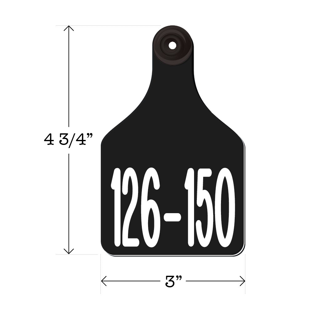 Never Fades™ Large Pre-Numbered Cattle Ear Tags