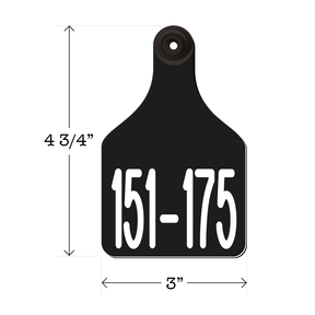 Never Fades™ Large Pre-Numbered Cattle Ear Tags