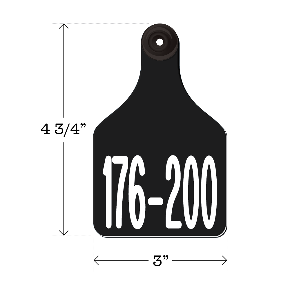 Never Fades™ Large Pre-Numbered Cattle Ear Tags