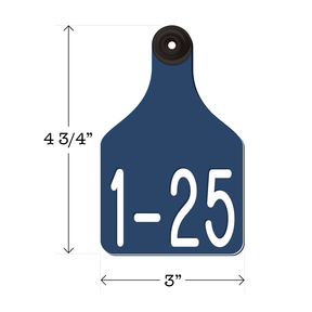 Never Fades™ Large Pre-Numbered Cattle Ear Tags