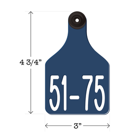 Never Fades™ Large Pre-Numbered Cattle Ear Tags