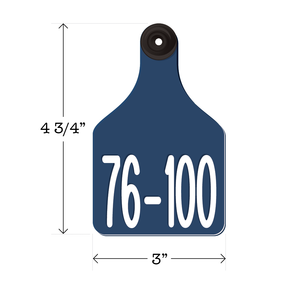 Never Fades™ Large Pre-Numbered Cattle Ear Tags