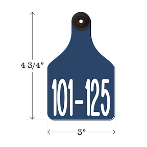 Never Fades™ Large Pre-Numbered Cattle Ear Tags