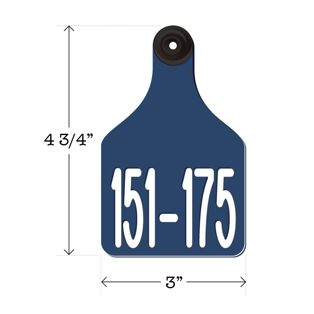 Never Fades™ Large Pre-Numbered Cattle Ear Tags