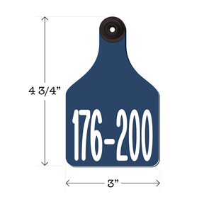Never Fades™ Large Pre-Numbered Cattle Ear Tags