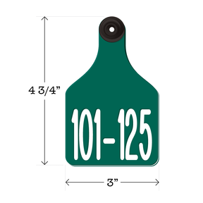 Never Fades™ Large Pre-Numbered Cattle Ear Tags