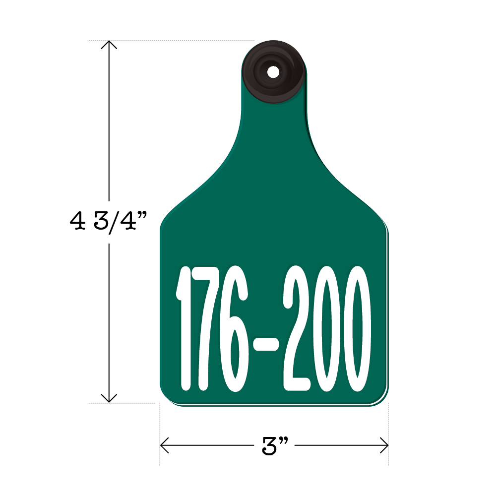 Never Fades™ Large Pre-Numbered Cattle Ear Tags