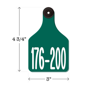 Never Fades™ Large Pre-Numbered Cattle Ear Tags