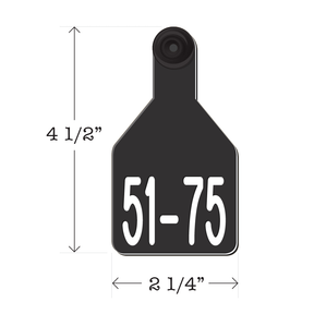 Never Fades™ Medium Pre-Numbered Cattle Ear Tags