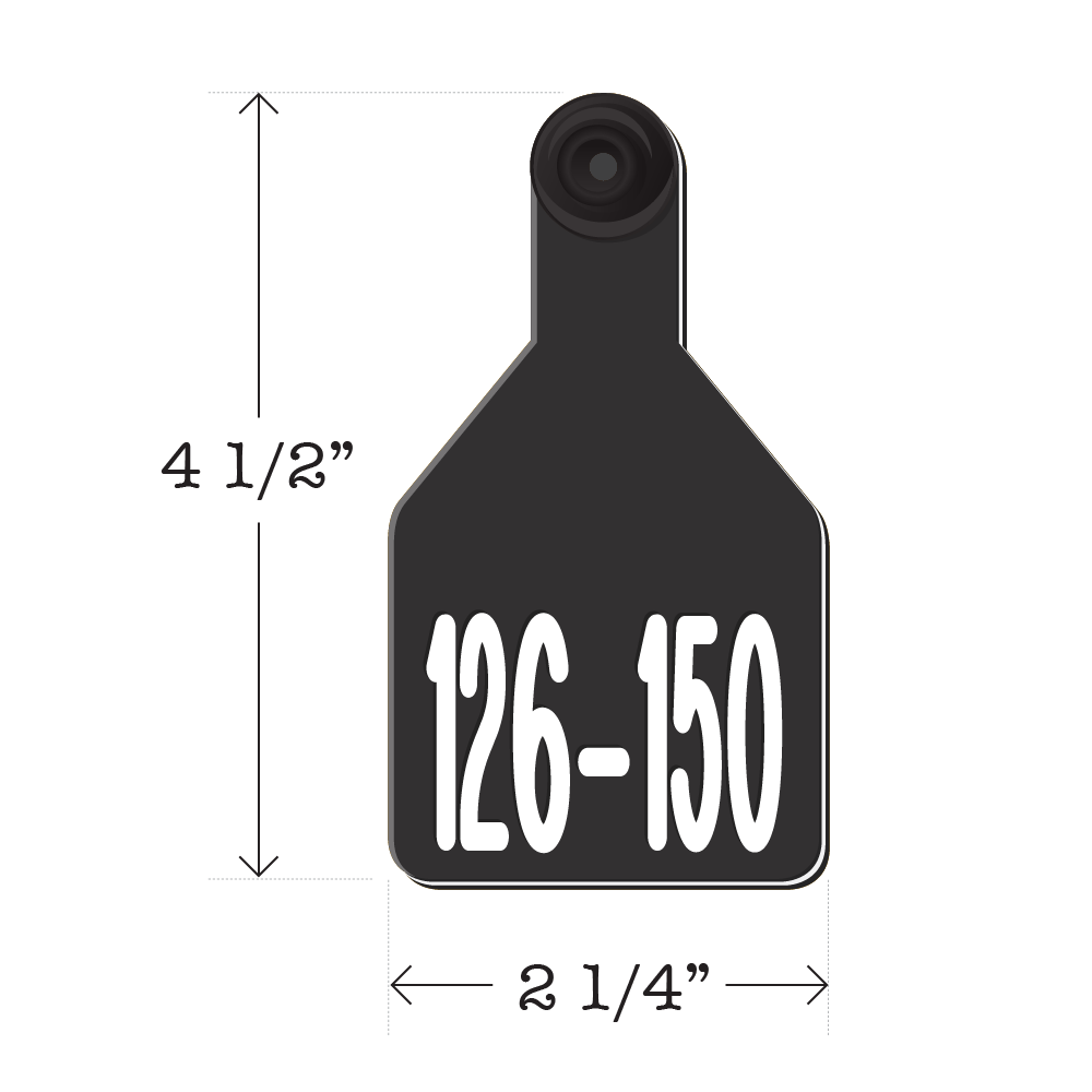 Never Fades™ Medium Pre-Numbered Cattle Ear Tags