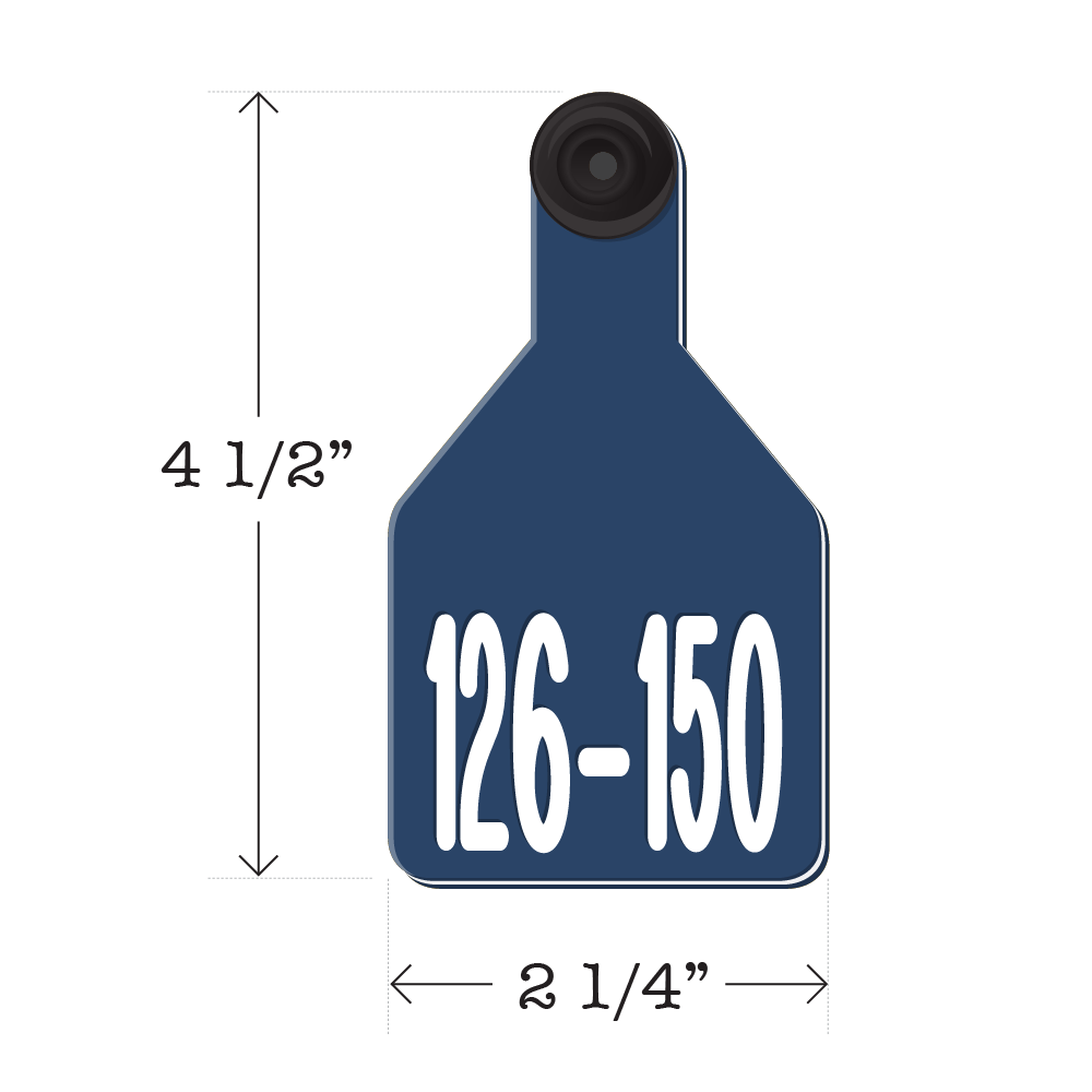 Never Fades™ Medium Pre-Numbered Cattle Ear Tags