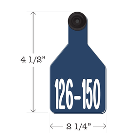 Never Fades™ Medium Pre-Numbered Cattle Ear Tags