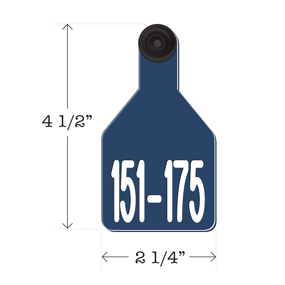 Never Fades™ Medium Pre-Numbered Cattle Ear Tags