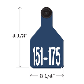Never Fades™ Medium Pre-Numbered Cattle Ear Tags