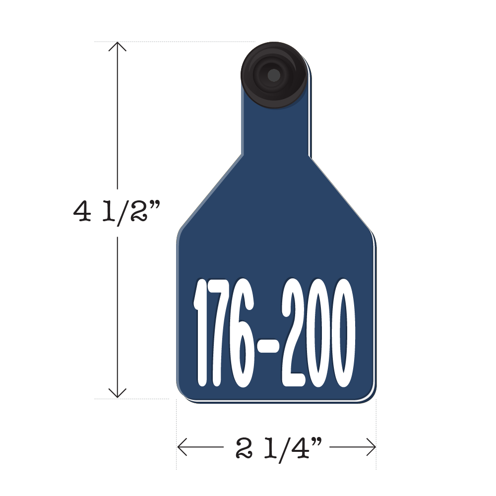 Never Fades™ Medium Pre-Numbered Cattle Ear Tags
