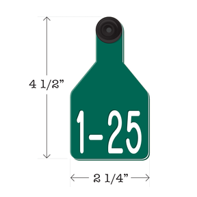 Never Fades™ Medium Pre-Numbered Cattle Ear Tags