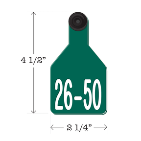 Never Fades™ Medium Pre-Numbered Cattle Ear Tags