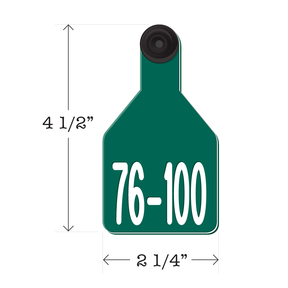 Never Fades™ Medium Pre-Numbered Cattle Ear Tags