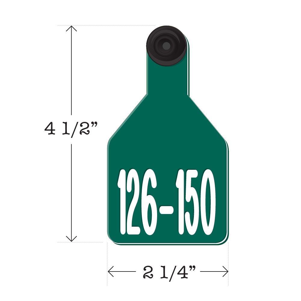 Never Fades™ Medium Pre-Numbered Cattle Ear Tags