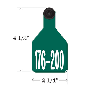 Never Fades™ Medium Pre-Numbered Cattle Ear Tags