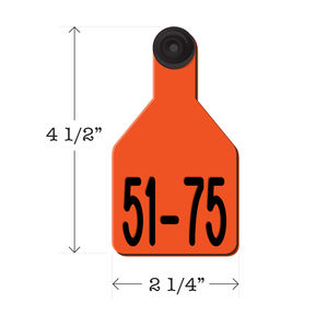 Never Fades™ Medium Pre-Numbered Cattle Ear Tags