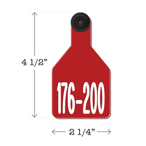 Never Fades™ Medium Pre-Numbered Cattle Ear Tags