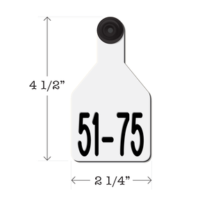 Never Fades™ Medium Pre-Numbered Cattle Ear Tags