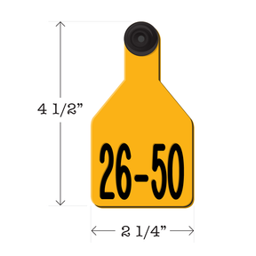 Never Fades™ Medium Pre-Numbered Cattle Ear Tags
