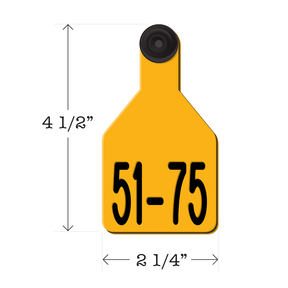 Never Fades™ Medium Pre-Numbered Cattle Ear Tags
