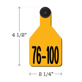 Never Fades™ Medium Pre-Numbered Cattle Ear Tags