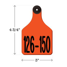 Never Fades™ Large Pre-Numbered Cattle Ear Tags