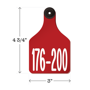 Never Fades™ Large Pre-Numbered Cattle Ear Tags