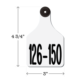 Never Fades™ Large Pre-Numbered Cattle Ear Tags