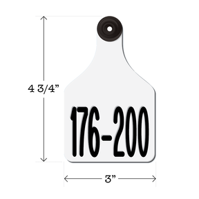 Never Fades™ Large Pre-Numbered Cattle Ear Tags