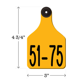 Never Fades™ Large Pre-Numbered Cattle Ear Tags