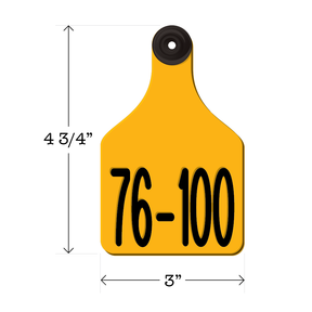 Never Fades™ Large Pre-Numbered Cattle Ear Tags