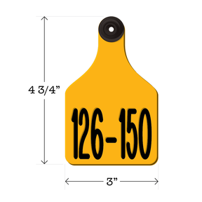 Never Fades™ Large Pre-Numbered Cattle Ear Tags