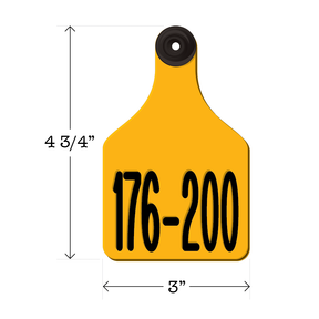 Never Fades™ Large Pre-Numbered Cattle Ear Tags