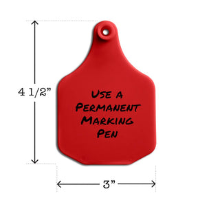 Write-On Large Cow Ear Tag